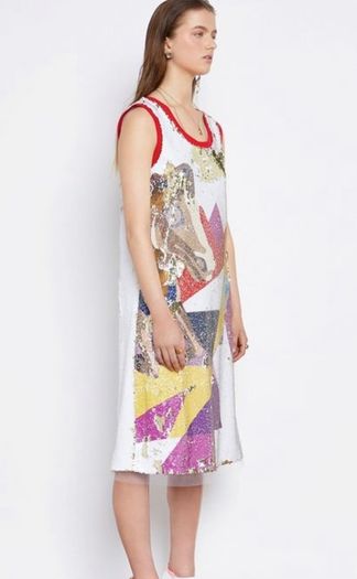 Joanne Hynes the carousel dream printed sequinned dress