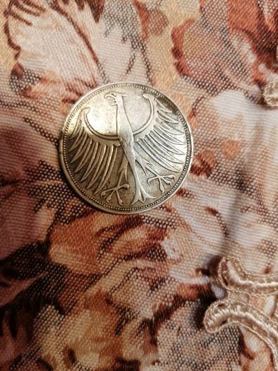 1951 Germany Silver 5 Mark Coin