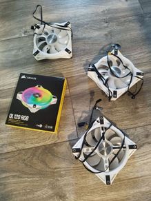 Corsair white QL120 LED fans (white fans)