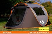 3-4 person Popup Tent - Orange &amp; Grey