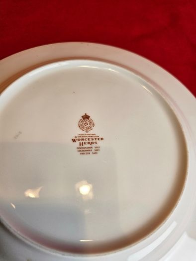 Royal Worcester Herbs Dinnerware , Set of two Rosemary and Black Mustard plates