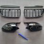 BMW 3 Series E90 E91 Pre-Lci Kidney Grilles & Mirror Covers Set Brand New Image 4