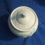 BELLEEK 'THISTLE' COOKIE JAR (7th Mark) - a lovely parian ware jar complete with lid (c.1980's) Image 5