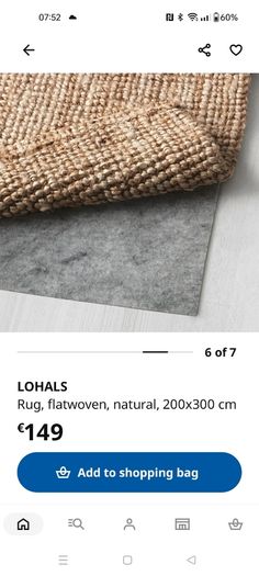 IKEA Lohals rug 2m x 3