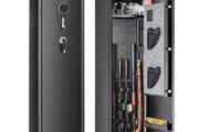 7-8 Rifles Gun Safe, Rifle Safe with Digital Keypad &amp; Lock, Gun Storage Cabinet with Built-in Storage Locker, Removable Storage Shelf for Home Long