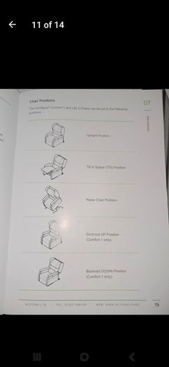 Configura Comfort 1 Recliner Chair