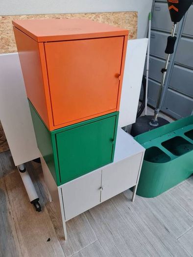 Ikea metal colourful cabinets