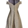 Coast Jiana Metallic Bardot Gold Dress Image 7