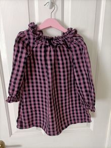 2 Girls smock and dungaree dress age 4years