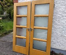 Solid oak interior double doors- High Quality