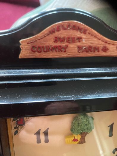 Sweet Country Farm Clock & Key Box
