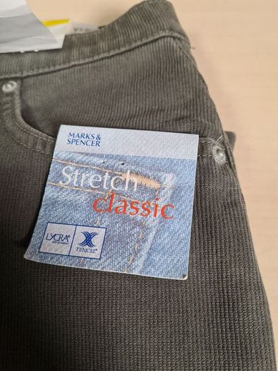 Womens M&S Marks Spencer Stretch classic jeans green denim Size UK 16 medium EU 44 BRAND NEW BNWT