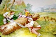Large antique wall plaque