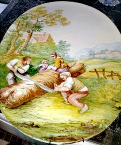 Large antique wall plaque