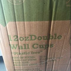 Double walled coffee takeaway cups