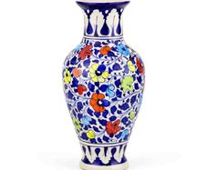 Handmade and Hand Painted Ceramic Flower Vase | Warehouse Clearance | Massive Discount | Bargain price
