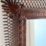 Full length mirror, dark metal frame, oriental design Image 2