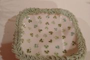 Irish Green Dresden Lace Mini Tray 8.5cm