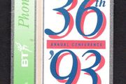 1993 United Kingdom 10 unit British Telecom MRS 36th Annual Conference 1993 (Landis &amp; Gyr) Phone card
