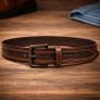 Premium Genuine Leather Belt Stylish Vintage Designer Belt Durable Formal & Casual Waist Belt Image 3