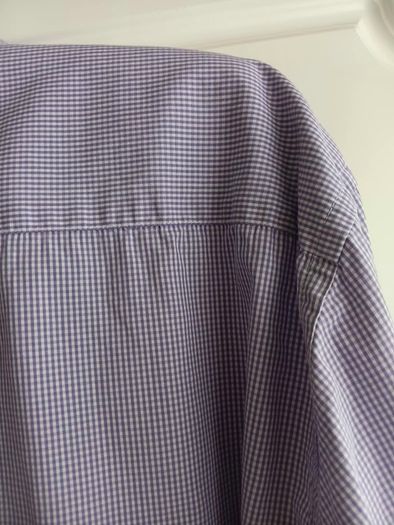 Remus Uomo Lilac and White Checkered Shirt