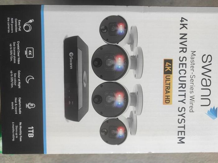 Swann Master-Series NVR 4K 4 Camera & 8 Channel S