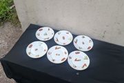 6 vegetables sides plates postage possible