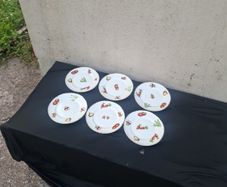 6 vegetables sides plates postage possible