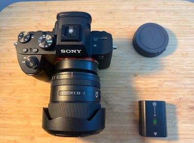 Sony a7III with Sony FE 20mm 1.8F G lense (Low shutter count + no record limit)