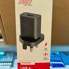 USB A Plug Charger, 12W Phone USB Charging UK Plugs Wall Adapter High Speed Mains Charge Head