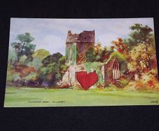 Ireland Postcard : Muckross Abbey , Killarney , Co. Kerry - 1940s