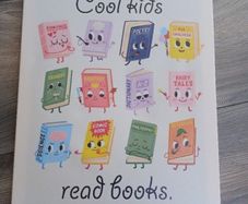 Kids Canvas Print / Cool Kids Read Books
