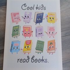 Kids Canvas Print / Cool Kids Read Books