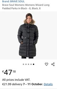 Women's parka coat