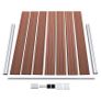 WPC Fence Panel 180x146 cm Brown Image 3