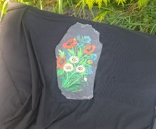 Handpainted tile possible to post