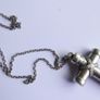 Vintage 925 Sterling Silver large Cross Pendant and Chain length 20" - 22g Image 9