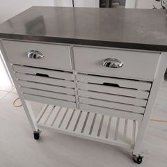 Stainless steel top kitchen trolley