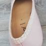 New Gabor fashion ladies bowed ballerina leather high heel shoes baby pink UK7.. EUR 40 Image 3
