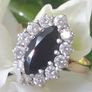 Vintage Gold Sapphire Cluster Ring Image 2