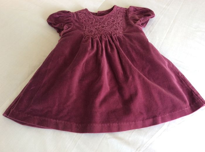 Beautiful designer baby girls dress by Mayoral  6 9 12 months burgundy wine like new