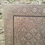 Embossed brass pair of tallboys Image 3