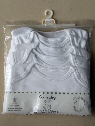 Brand New Long Sleeve Baby Vests