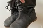 Dark Grey Suede Leather Boots (UK9/ EU27)