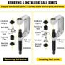 Ball Joint Extractor Kit, Tool for Removing Parts and Car Repair, Carbon Steel Accessory, Adjustable, Instrument for Workshop and Garage, 21 Units per Set Image 5
