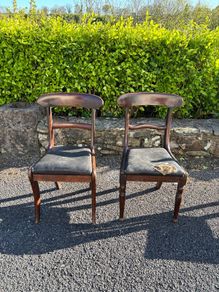 vintage solid wood chairs