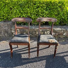 vintage solid wood chairs