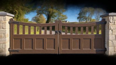 Pair of Wooden Driveway Gates