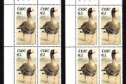 2002-04 Ireland Tenth Definitive series Birds EUR2 Greenland Goose Plate Block 1A1A1A1A &amp; 1B1B1B1B Mint Never Hinged (MNH)
