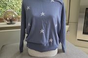 Blue wool and cashmere knit uk12